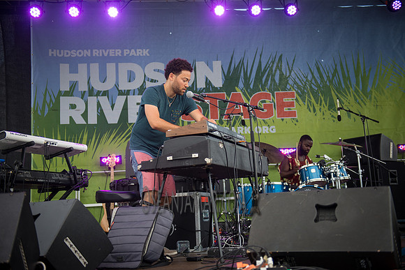 Taylor McFerrin w Marcus Gilmore - Soul Revue - Hudson River Stage - Pier 97 - NYC - 2016