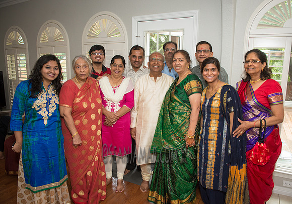 Khyaati and Joshua Ganesh Pooja - The Morar Home - Weatherford TX - 2017