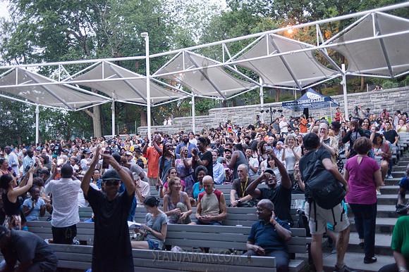 Jeremey McQueens Black Iris Project - Marcus Garvey Park - NYC - 2018