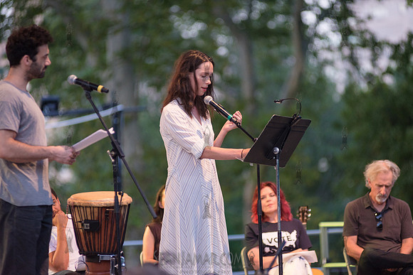 Rebecca Hall with Morgan Spector - Voices of A People’s History - Rumsey Playfield Central Park - NYC - 2018