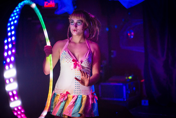 Sabrena Sunshine - Glow Burlesque - Hells Kitchen Lounge - Newark NJ - 2015