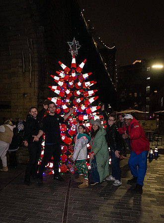 DID Christmas Tree Lighting - Dumbo Archway - NYC - 2024