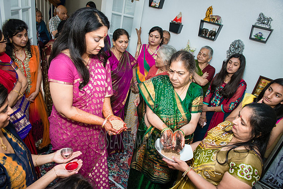 Khyaati and Joshua Ganesh Pooja - The Morar Home - Weatherford TX - 2017