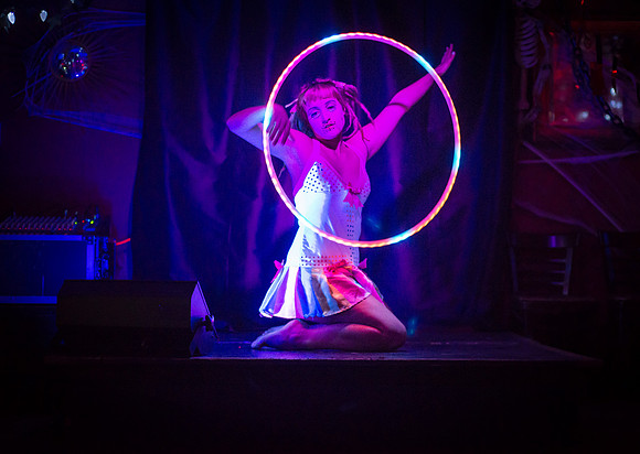 Sabrena Sunshine - Glow Burlesque - Hells Kitchen Lounge - Newark NJ - 2015