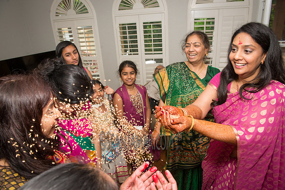 Khyaati and Joshua Ganesh Pooja - The Morar Home - Weatherford TX - 2017