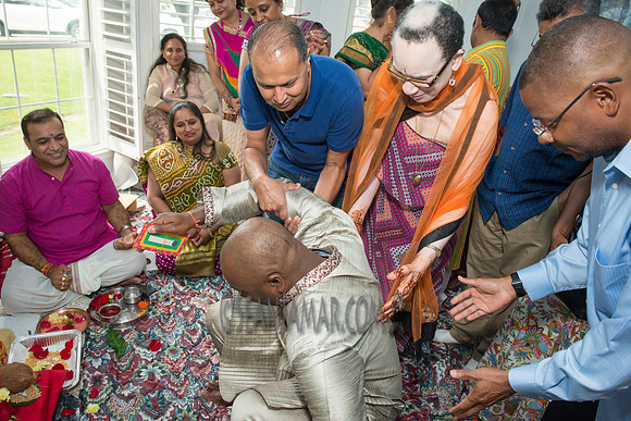 Khyaati and Joshua Ganesh Pooja - The Morar Home - Weatherford TX - 2017