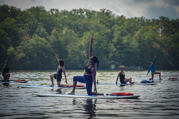 Lisa Freys SUP Yoga - Greenwood Lake - Hewitt NJ - 2014