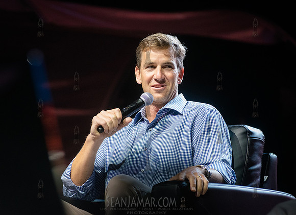 Eli Manning - Roommates Live Podcast - Rumsey Playfield - NYC -