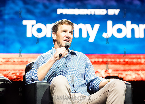 Eli Manning - Roommates Live Podcast - Rumsey Playfield - NYC -