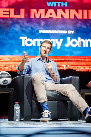 Eli Manning - Roommates Live Podcast - Rumsey Playfield - NYC -