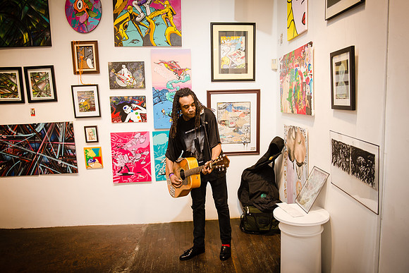 Baby Monroe - First Friday Pop Up Art Show & Music Showcase - Ward Nasse Gallery - SOHO NYC - April 2015