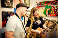 Alice James & Evan Francis - First Friday Pop Up Art Show & Music Showcase - Ward Nasse Gallery - SOHO NYC - April 2015