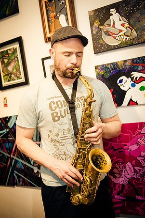 Alice James & Evan Francis - First Friday Pop Up Art Show & Music Showcase - Ward Nasse Gallery - SOHO NYC - April 2015