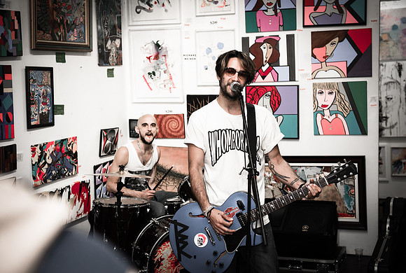 Bobbyrock - First Friday Pop Up Art Show & Music Showcase - Ward Nasse Gallery - SOHO NYC - April 2015