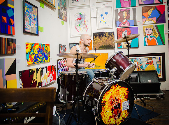 Bobbyrock - First Friday Pop Up Art Show & Music Showcase - Ward Nasse Gallery - SOHO NYC - April 2015