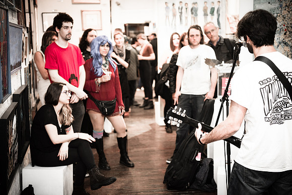 Bobbyrock - First Friday Pop Up Art Show & Music Showcase - Ward Nasse Gallery - SOHO NYC - April 2015