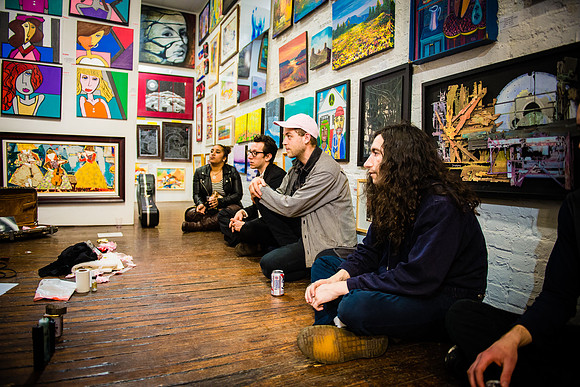 James K - First Friday Pop Up Art Show & Music Showcase - Ward Nasse Gallery - SOHO NYC - April 2015