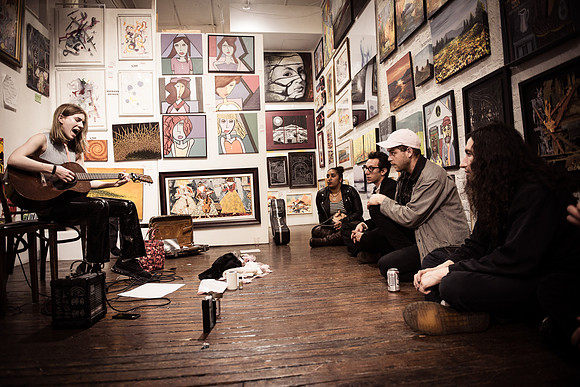 James K - First Friday Pop Up Art Show & Music Showcase - Ward Nasse Gallery - SOHO NYC - April 2015