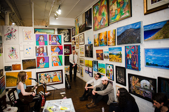 James K - First Friday Pop Up Art Show & Music Showcase - Ward Nasse Gallery - SOHO NYC - April 2015
