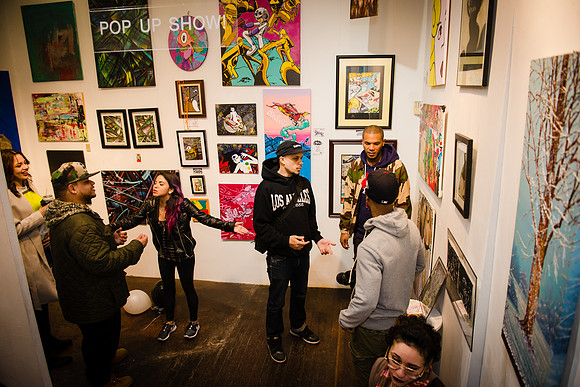 First Friday Pop Up Art Show & Music Showcase - Ward Nasse Gallery - SOHO NYC - April 2015