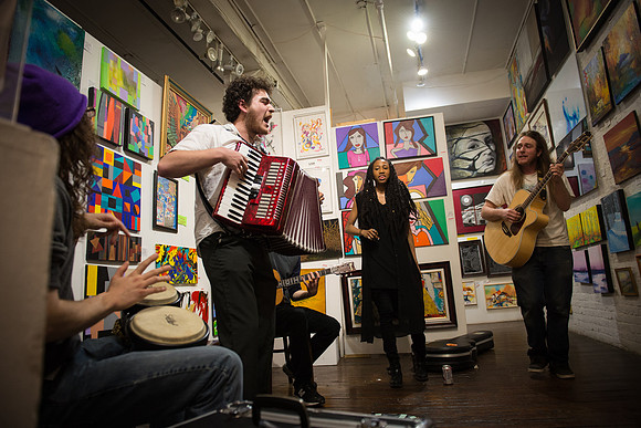 Famous Rays - First Friday Pop Up Art Show & Music Showcase - Ward Nasse Gallery - SOHO NYC - April 2015