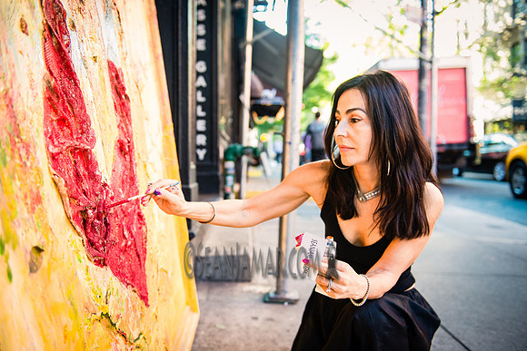 Gigi Paints - LIfestyle Shoot - Ward Nasse Gallery - SoHo NYC - 2016