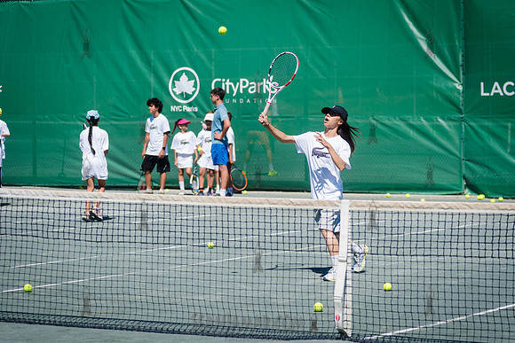 CPF Play - Lacoste Foundation Tennis Clinic - Central Park Tenni