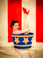 Rosabelle Salavy - NY Pin Up Club - Circus Sideshow - Vintage Vanga Photography Studio - NYC - 2015