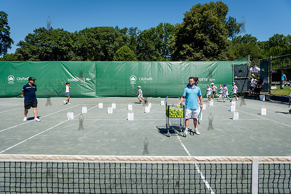 CPF Play - Lacoste Foundation Tennis Clinic - Central Park Tenni
