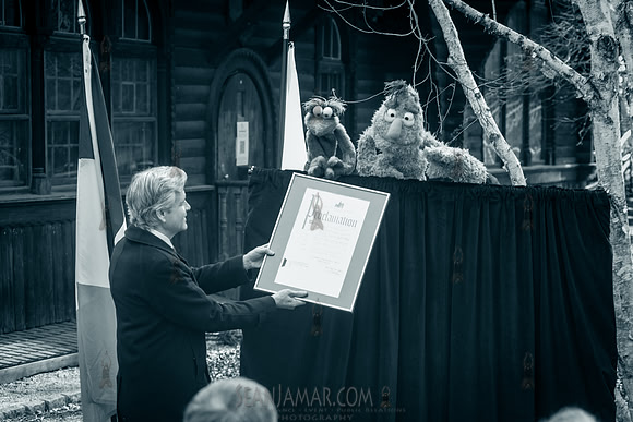 Swedish Marionette Theatre - Groundbreaking - Swedish Cottage  -