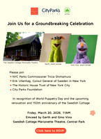 Swedish Marionette Theatre - Groundbreaking - Swedish Cottage  - NYC - 2026