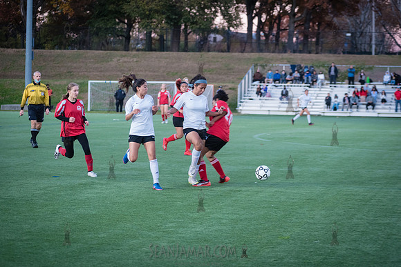 PSAL Girls Soccer B Championship - Queens HS Complex vs Queens Technical School - Randalls Island Field 10 - NYC - 2021