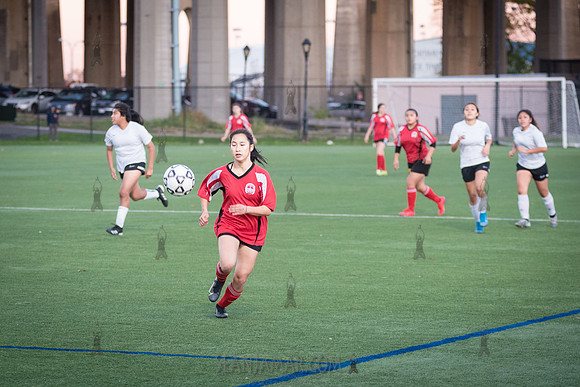 PSAL Girls Soccer B Championship - Queens HS Complex vs Queens Technical School - Randalls Island Field 10 - NYC - 2021