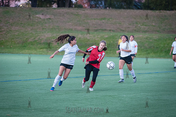 PSAL Girls Soccer B Championship - Queens HS Complex vs Queens Technical School - Randalls Island Field 10 - NYC - 2021