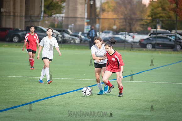 PSAL Girls Soccer B Championship - Queens HS Complex vs Queens Technical School - Randalls Island Field 10 - NYC - 2021