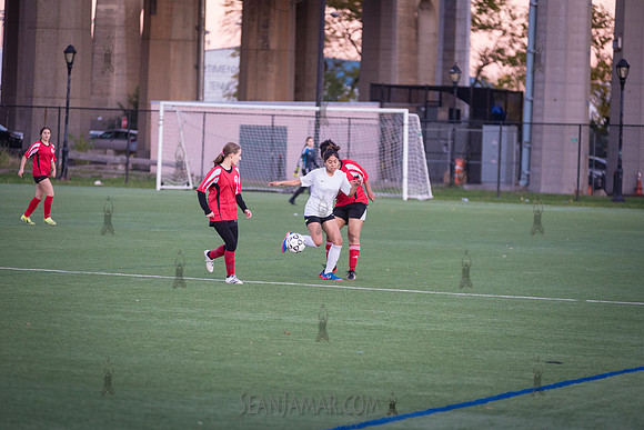 PSAL Girls Soccer B Championship - Queens HS Complex vs Queens Technical School - Randalls Island Field 10 - NYC - 2021