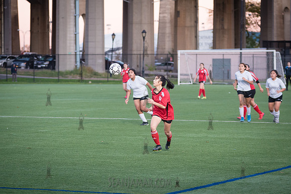 PSAL Girls Soccer B Championship - Queens HS Complex vs Queens Technical School - Randalls Island Field 10 - NYC - 2021