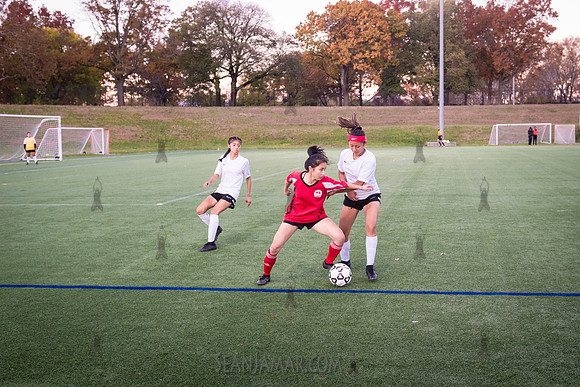 PSAL Girls Soccer B Championship - Queens HS Complex vs Queens Technical School - Randalls Island Field 10 - NYC - 2021