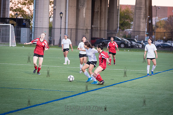 PSAL Girls Soccer B Championship - Queens HS Complex vs Queens Technical School - Randalls Island Field 10 - NYC - 2021