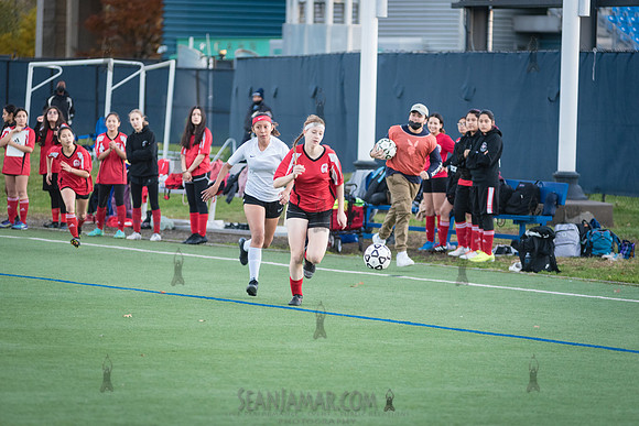 PSAL Girls Soccer B Championship - Queens HS Complex vs Queens Technical School - Randalls Island Field 10 - NYC - 2021
