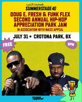 NYC SummerStage - Doug E Fresh + Funk Flex 2nd Annual Hip Hop Appeciation Jam - Crotona Park - NYC - 2026