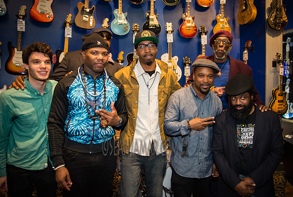 Paul Bloom, Daru Jones, Lez Lemon, Marcus Machado Dj Spinna, V jeffery Smith - Guitar Center - Union Square NYC - 2016