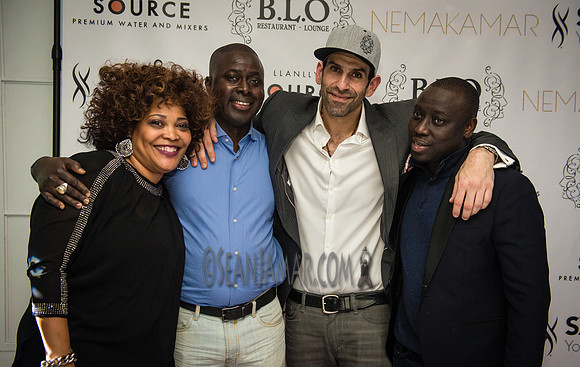Chef Chek, Peter Elias & Chef Cisse - BLO Restaurant Lounge - Grand Opening - NYC - 2015