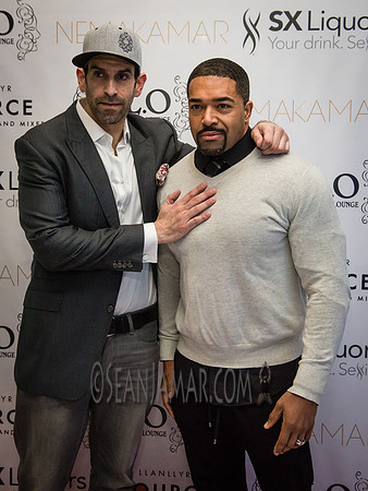 Peter Elias & David Otunga - BLO Restaurant Lounge - Grand Opening - NYC - 2015