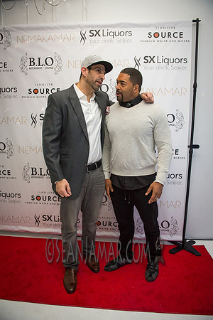 Peter Elias & David Otunga - BLO Restaurant Lounge - Grand Opening - NYC - 2015