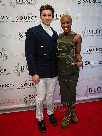 Dean John-Wilson & Cynthia Erivo "The Color Purple" - BLO Restaurant Lounge - Grand Opening - NYC - 2015