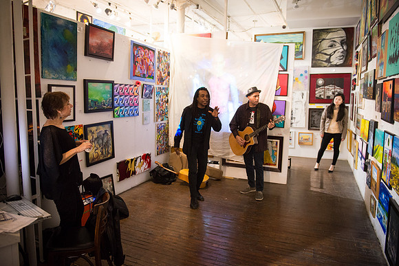 First Friday Pop Up Art Show & Music Showcase - Ward Nasse Gallery - SOHO NYC - May 2015