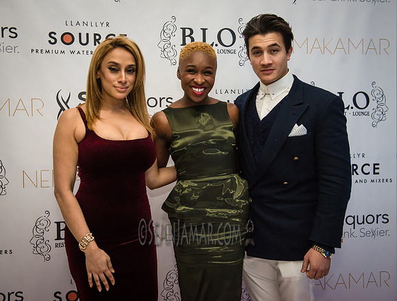 Nema Kamar, Dean John-Wilson & Cynthia Erivo - BLO Restaurant Lounge - Grand Opening - NYC - 2015