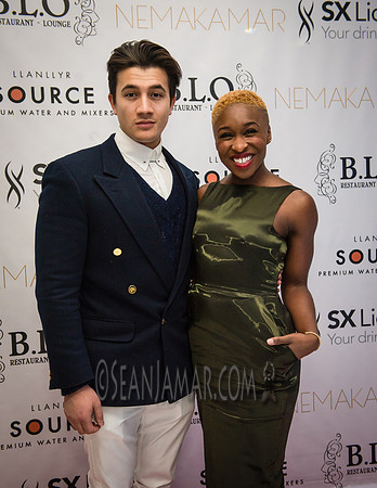 Dean John-Wilson & Cynthia Erivo "The Color Purple" - BLO Restaurant Lounge - Grand Opening - NYC - 2015