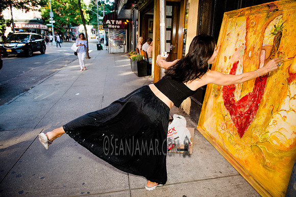 Gigi Paints - LIfestyle Shoot - Ward Nasse Gallery - SoHo NYC - 2016